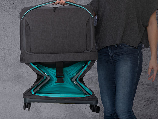 Rollux 2-in-1 Expandable Suitcase (Turquoise)