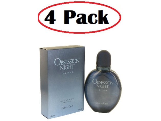 4 Pack of Obsession Night by Calvin Klein Eau De Toilette Spray 4 oz |  StackSocial