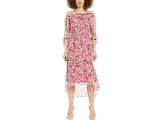 INC International Concepts Women's Floral Off-The-Shoulder Maxi Dress Size Medium