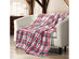 Spyder Sherpa Lined Printed Flannel Ultra Plush Throw Blanket 50" X 70" White/Red/Black