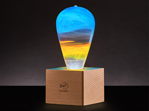 EP Light Fire Lamp (Wooden Base)