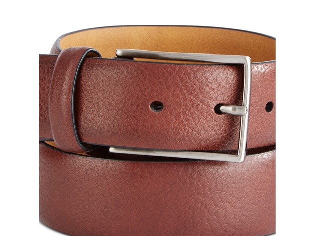 Tasso Elba Men's Textured Belt Brown Size Medium
