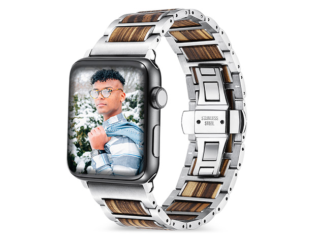 Wooden Apple Watch Band (Kobe, 42/44mm)
