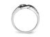 1/4 Carat (ctw) Black & White Diamond Ring in Sterling Silver