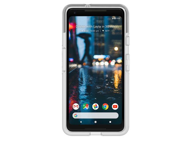 OtterBox Symmetry Series Google Pixel 2 XL Compatible Phone Case, Silver Flake Pink Hello Ombre (New Open Box)