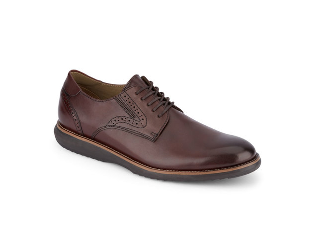 Dockers Mens Shaw Leather SMART SERIES Dress Oxford Shoe - 13 M Bordeaux