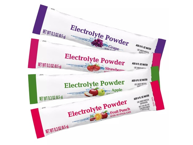 Up&Up Pediatric Electrolyte Powder Multi-flavor Great Taste Variety Pack with Multi Minerals, 2.4 Ounces
