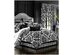 J Queen New York Bradshaw Black Tufted Round Decorative Pillow Size 15" x 15"