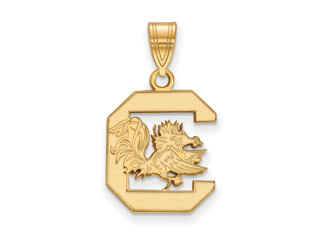 NCAA 10k Yellow Gold South Carolina Medium Pendant