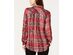 Style & Co Women's Sparkle Plaid Shirt Red Size Large