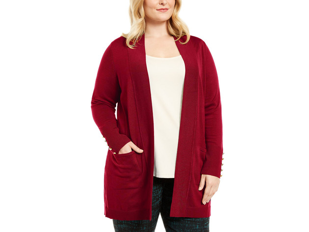 Knitted Cardigan Plus Size Macys Long Duster Cardigan JM