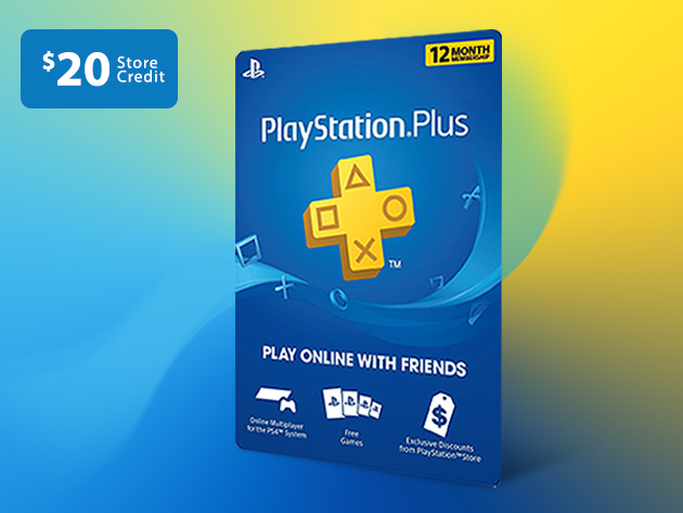 Hvis Begrænsninger mælk PlayStation Plus: 12-Month Subscription + $20 Store Credit | Entrepreneur