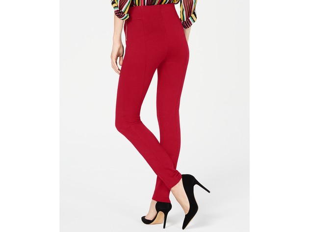 INC International Concepts Women's High-Waist Skinny Pants Red Size 2