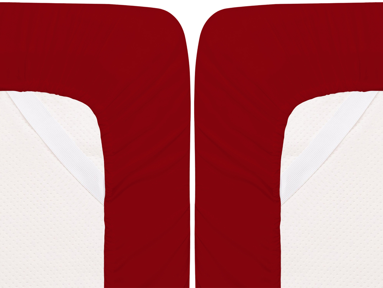 Super-Soft 1800 Series Bamboo Blend 6-Piece Sheet Set (Burgundy/Queen)