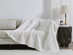 Vintage Cotton Waffle Blanket (Queen/White)
