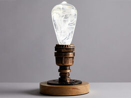 EP Light Snow Lamp & Vintage Round Base
