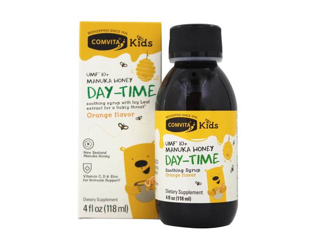 Comvita - Kids Day-Time Soothing Syrup with UMF 10+ Manuka Honey Orange - 4 fl. oz.