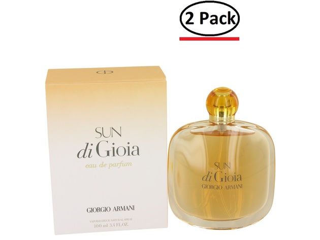 Sun Di Gioia by Giorgio Armani Eau De Parfum Spray 3.4 oz for Women (Package of 2)