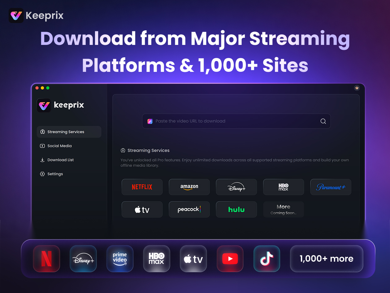 Keeprix All-in-One Streaming Video Downloader: Lifetime Subscription