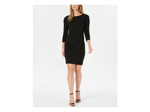 Calvin Klein Women's Petite Starburst Sheath Dress Black Size 8