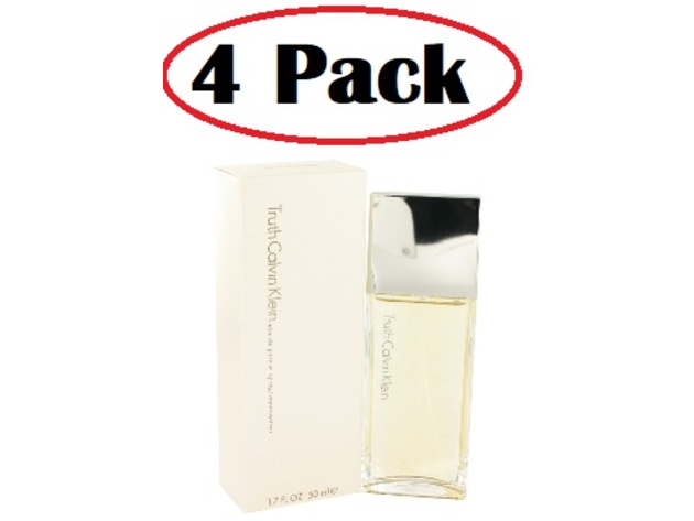 4 Pack of TRUTH by Calvin Klein Eau De Parfum Spray 1.7 oz