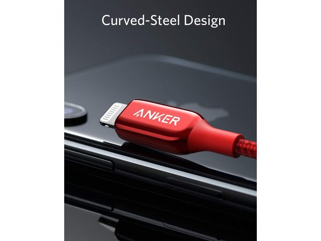 Anker 762 USB-C to Lightning Cable (Nylon/Red/6ft)