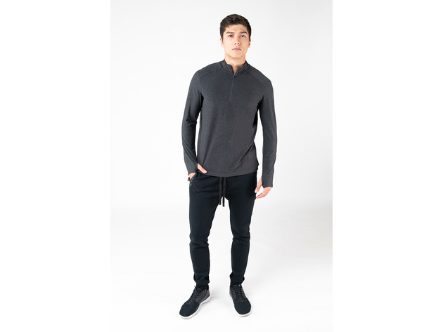 Kyodan Mens Long Sleeve Top With Zipper - X-Large