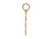14K Yellow Gold Solid Pennsylvania State Charm Pendant Necklace with Chain