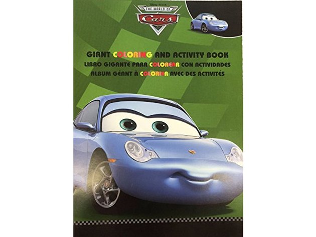 Cars Giant 96 pg. Coloring and Activity Book - Sally Carrera
