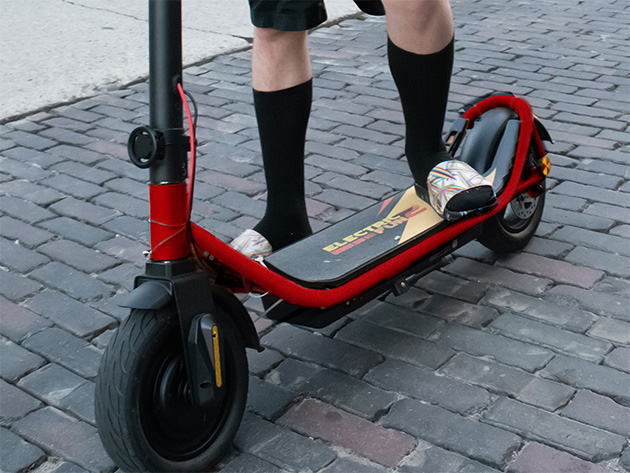 Electric Folding Scooter - 500W (Red Accent)