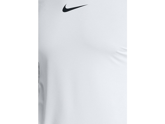 Nike Men's Pro Fitted Long Sleeve Training Shirt White Size Extra Large