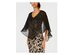 Connected Apparel Women's Soutache Capelet Dress Black Size 6"