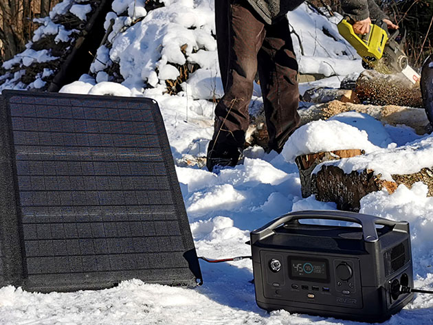 EcoFlow River Pro Portable Power Station + 110W Solar Panel