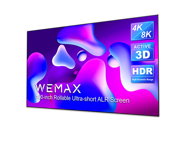 Wemax 100" Rollable Ultra Short Throw ALR Screen