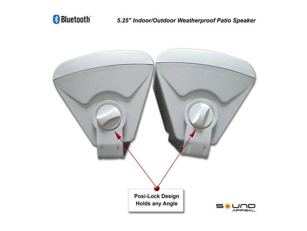 Sound Appeal SABLAST5W BT Blast 5 inch Indoor/Outdoor Weatherproof Speakers (Pair) - White
