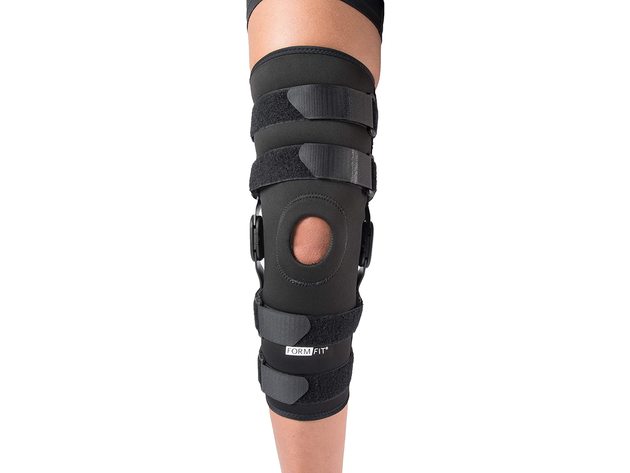 Ossur Formfit Range of Motion Short Knee Sleeve, Medium: 18.5 Inches - 21 Inches Circumference, Black