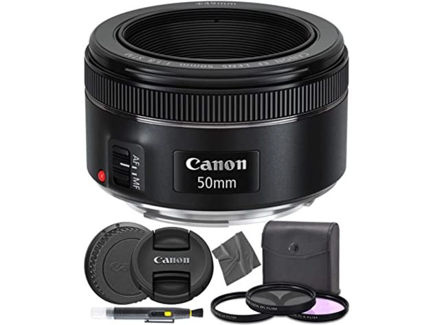 AOM Canon EF STM Nifty Fifty EF 50 mm f/1.8 Stepper Motor Full Frame Prime Lens (Used, Open Retail Box)