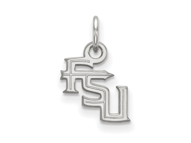 10k White Gold Florida State XS (Tiny) 'FSU' Charm or Pendant