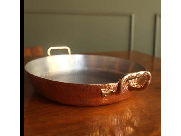 Copper Paella Pan, 13"