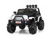 Costway 12V Kids Ride On Truck RC Car w/ LED Lights Music Trunk - Black/White