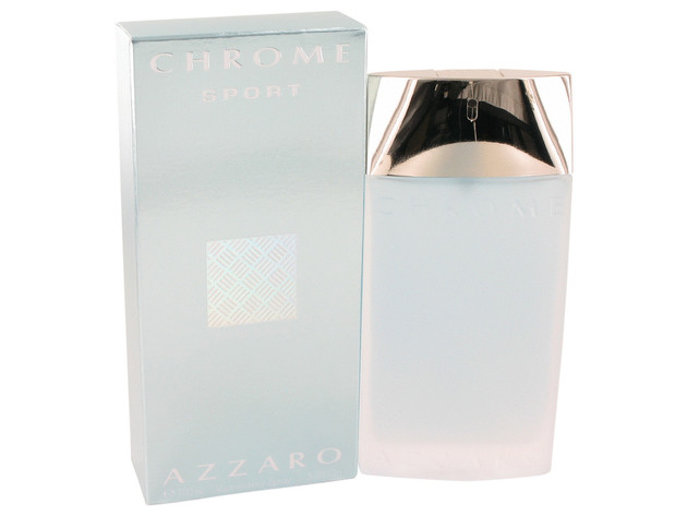 3 Pack Chrome Sport by Azzaro Eau De Toilette Spray 3.4 oz for Men