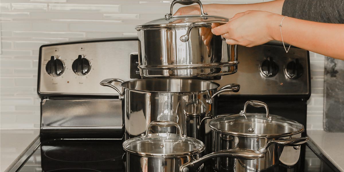 Concentrix 10-Piece Stainless Steel Housewarming Cookware Set, on sale for $219.99 (46% off)