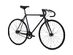 4130 - The Matte Black (Fixed Gear / Single-Speed) Bike - 62 cm (Riders 6'2"-6'6") / Riser Bars