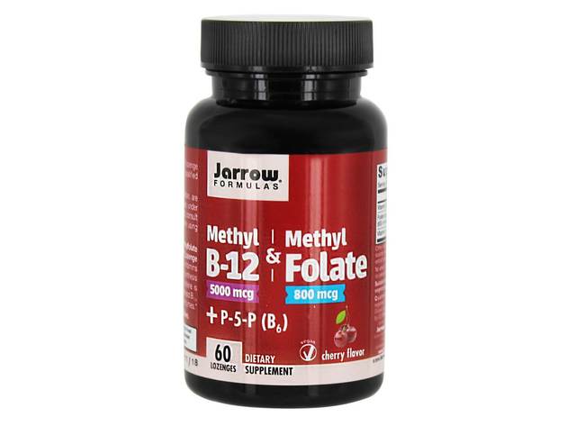 Jarrow Formulas - Methyl B-12 & Methyl Folate Cherry - 60 Lozenges