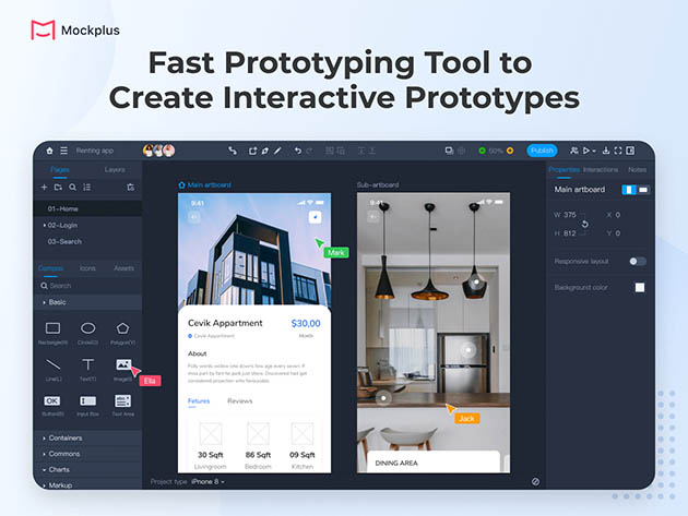 Mockplus RP Online Prototyping Tool: Lifetime Subscription