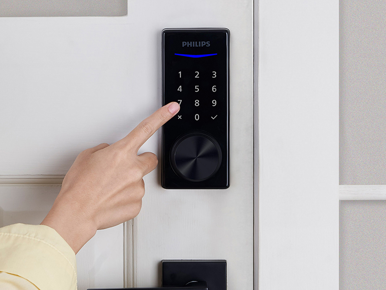Philips 1000 Series Touchscreen Key-free Electronic Deadbolt (Matte Black)