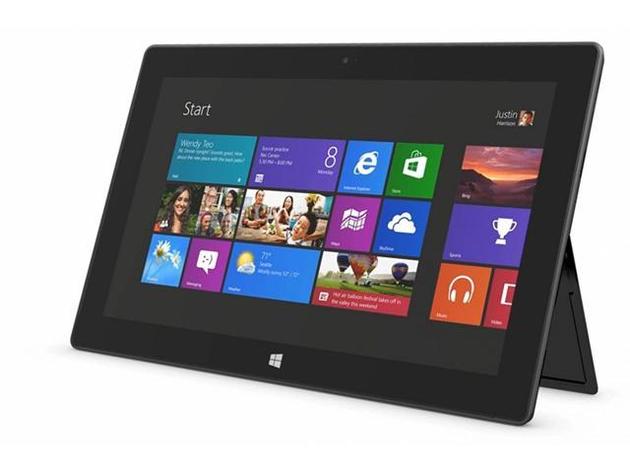 Microsoft Surface 9JR-00002 Tablet Computer,  , 2GB DDR3 RAM, 64GB SSD Hard Drive, , 10" Screen (Renewed)