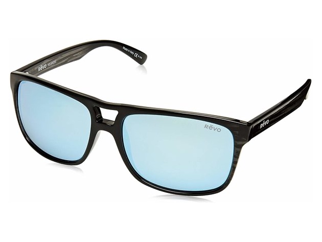 Revo Holsby RE 101901 BL Polarized Sunglasses Black Plastic Frames - Black