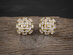 Cubic Zirconia Oval Baguette Stud Earrings (Gold)