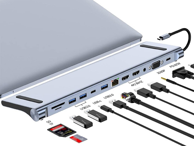 12-in-1 USB-C Hub and Laptop Stand